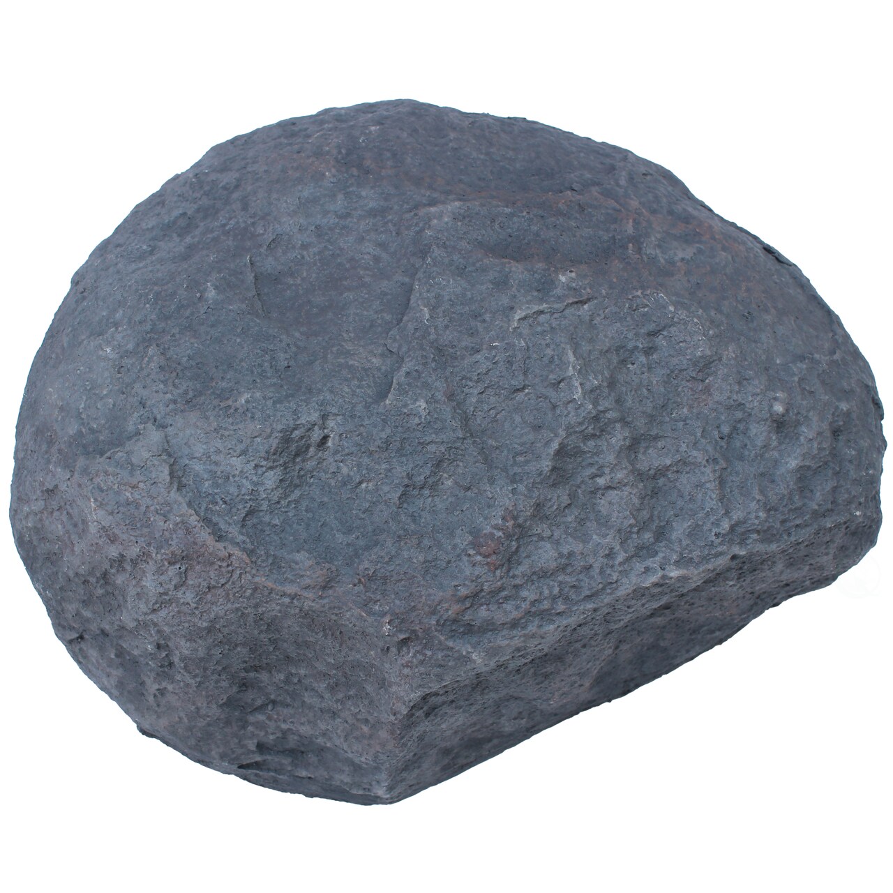 Decorative Outdoor Weather-Resistant Artistic Artificial Faux Stone Rock, Garden Patio Granite Grey Fiberglass Stone